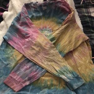 Long sleeve tie dye t shirt